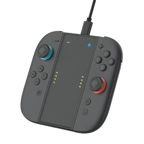 Konix Stazione Ricarica 4 Joy-Con Switch 2 RGB Nero