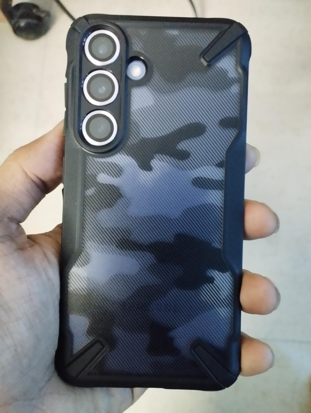 Ringke Fusion-X Cover Galaxy S25 Mimetica Camo Black