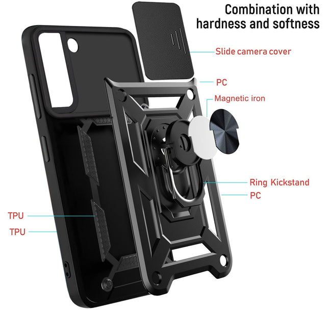 Redpepper Galaxy S22 Ultra cover con anello leggera