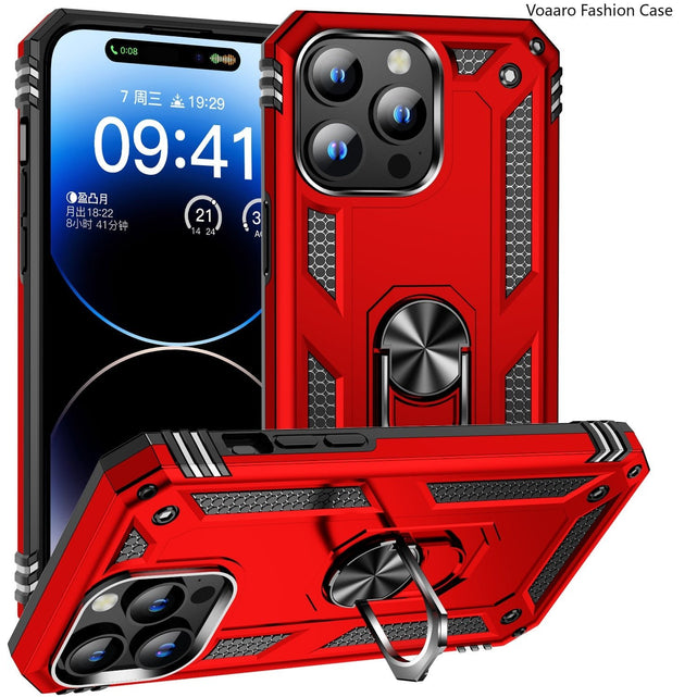 Redpepper Apple Cases iPhone 15 cover magnetica con anello nero