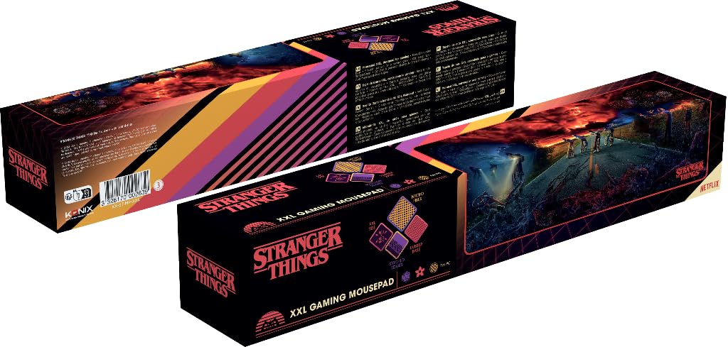 Konix Stranger Things Tappetino Mouse XXL 90x46 Microfibra