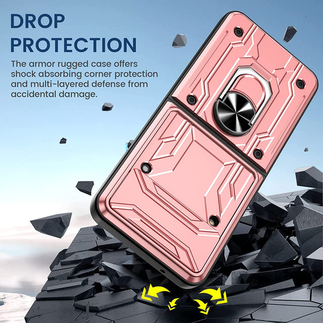 Redpepper Galaxy Z Flip 4 cover rosa con stand