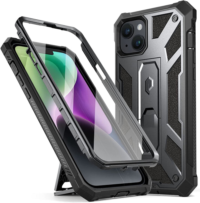 Redpepper iPhone 14 cover rugged con vetro e stand
