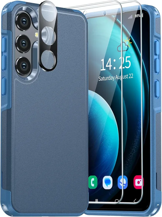 Redpepper Galaxy Cases Samsung S25 Ultra cover nera vetro temperato