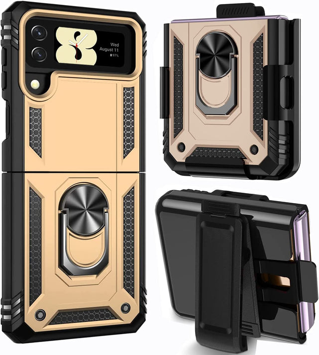 Redpepper Galaxy Z Flip 4 custodia kickstand viola antiurto