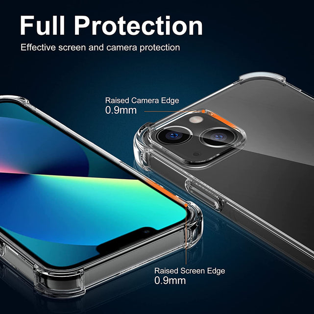 Redpepper iPhone 13 Cover Trasparente Antishock Antiscivolo