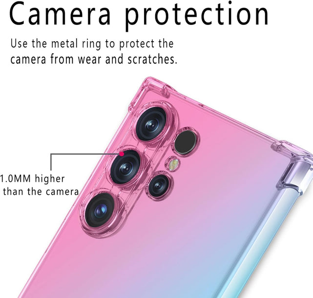 Redpepper Galaxy S25 Ultra Cover Gomma Viola Blu Pellicola