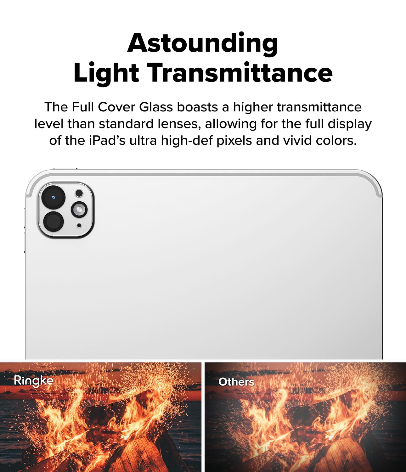 Ringke Camera Tempered Glass vetrino iPad Pro 11/13 M4 2 pezzi 9H