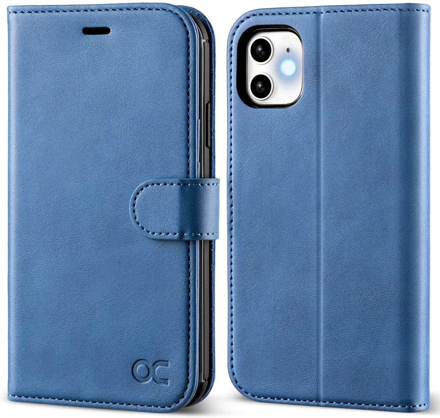 Redpepper iPhone 11 cover portafoglio pelle stand nero