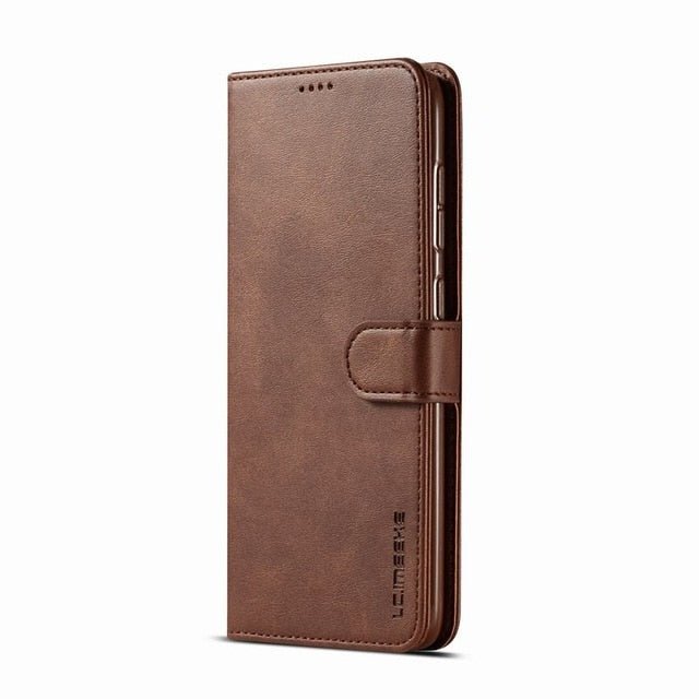 Redpepper Note 10 Plus Cover a Portafoglio Pelle Nera con Stand