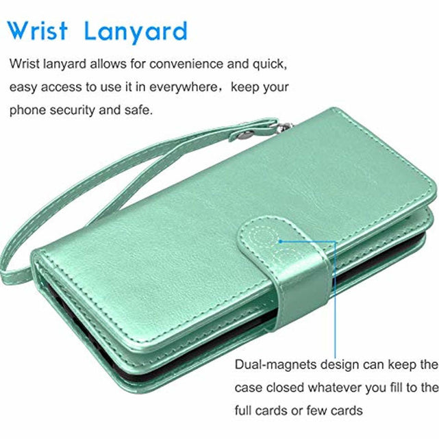 Redpepper Galaxy A70 Custodia Wallet Turchese Staccabile