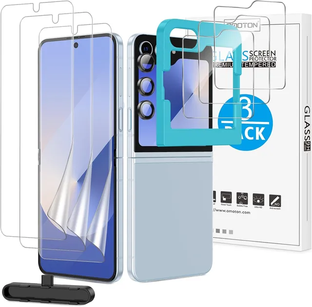 Redpepper Galaxy Cases Z Flip 6 vetro 9H + lenti set 9 pezzi