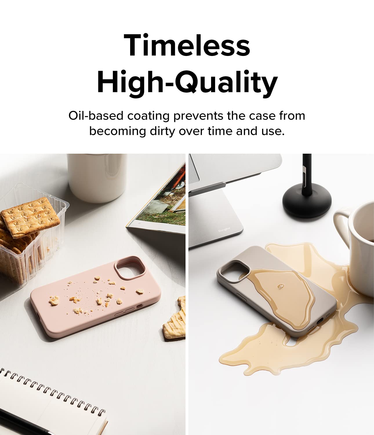 Ringke Silicone cover iPhone 14 Plus Lavender antiurto