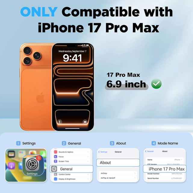 Redpepper iPhone 17 Pro Max Cover Metallo IP68