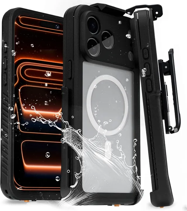 Redpepper iPhone 17 Pro Max cover impermeabile IP68 con clip cintura