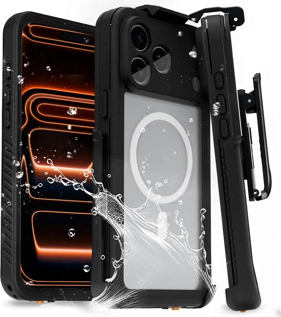 Redpepper iPhone 17 Pro Max cover impermeabile IP68 con clip cintura