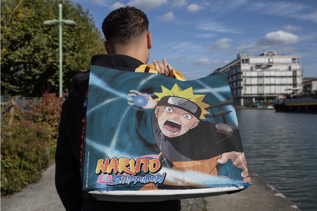 Konix Naruto Shippuden Borsa Spesa Tote Riciclata 40x45 cm Blu