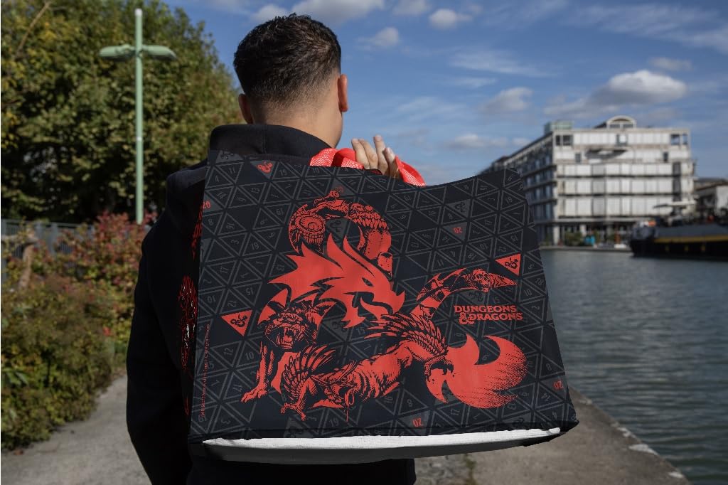 Konix Dungeons Dragons borsa spesa 40x45x20 riciclata Mostri nera