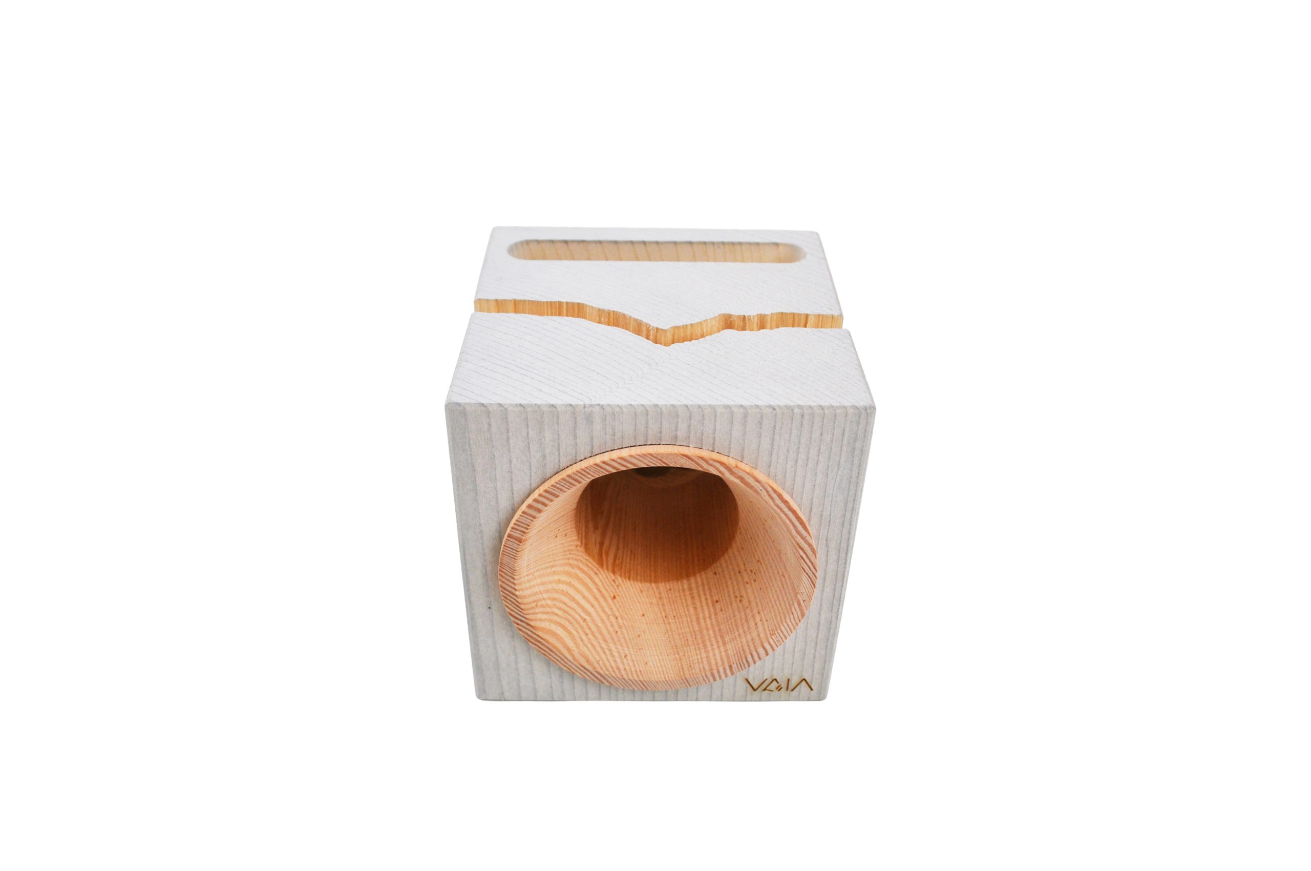 VAIA Cube Essential Aria amplificatore legno bianco