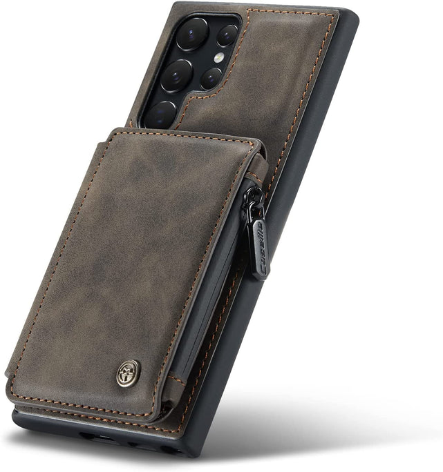 Redpepper Galaxy Cases wallet S22 Ultra nero con zip RFID