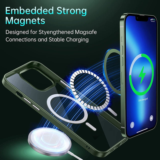 Redpepper iPhone 13 Cover Magnetica Trasparente Slim