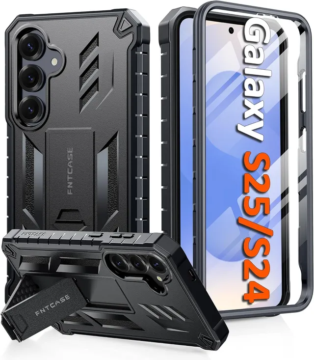 Redpepper Galaxy Cases S24 Plus S25 Plus cover blu con stand