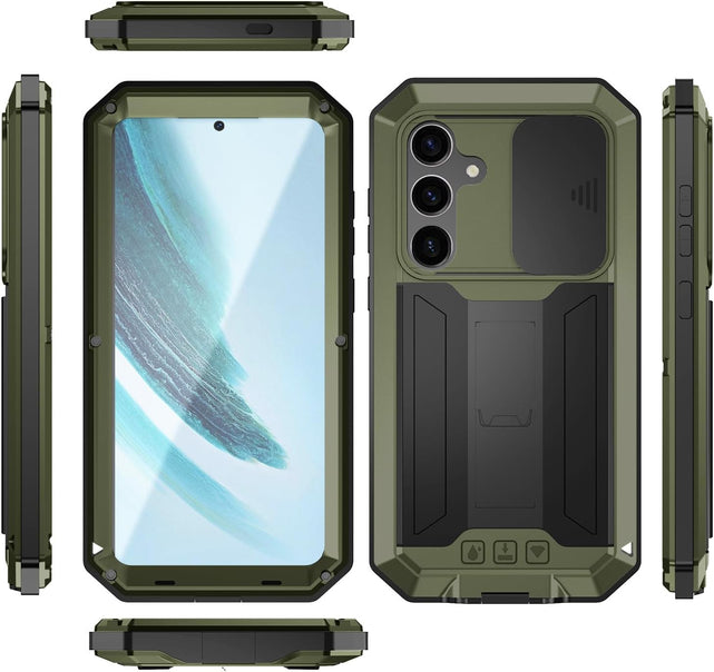 Redpepper Galaxy S25 Plus Custodia Metallo Gorilla Glass Nera