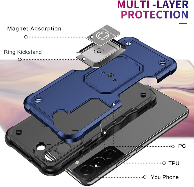 Redpepper Galaxy S22 Plus cover con anello antiurto