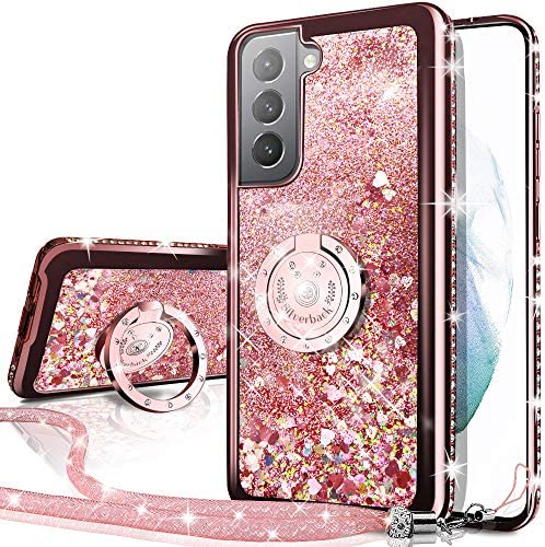 Redpepper Galaxy Cases S21 Ultra custodia glitter liquido rosa