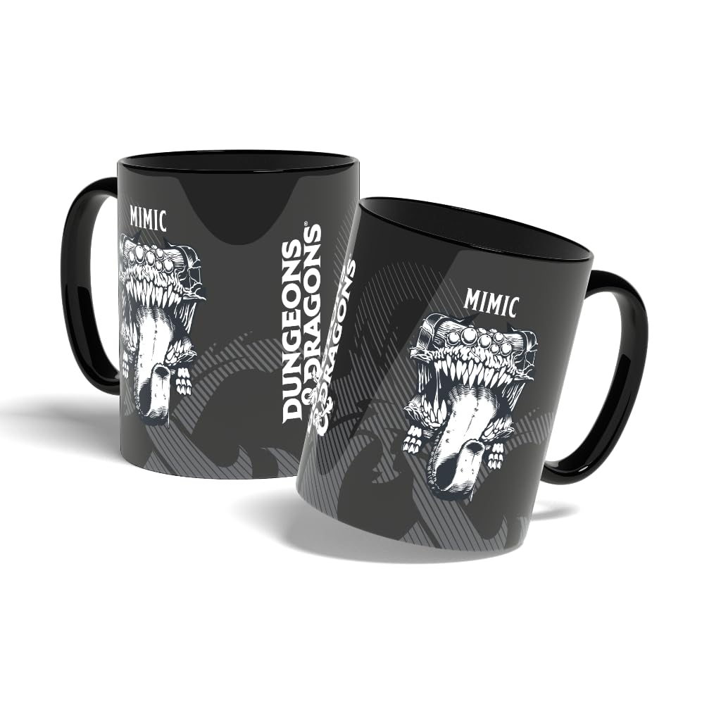Konix Dungeons & Dragons Mimic Tazza 320 ml Ceramica Nero