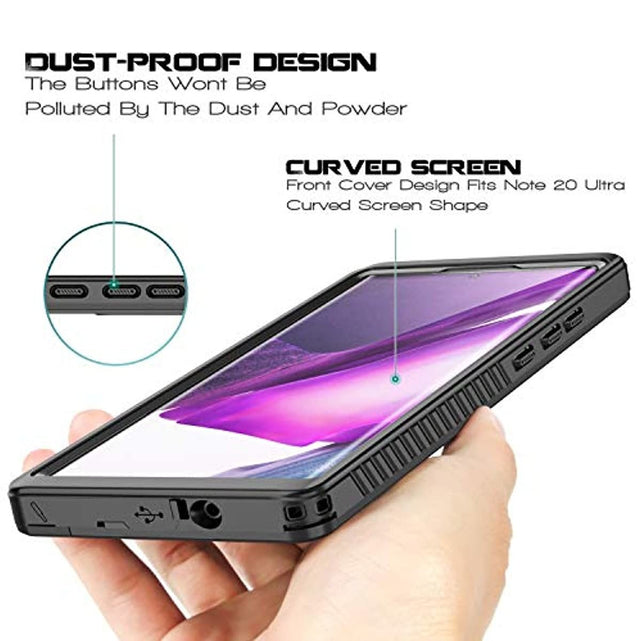 Redpepper Galaxy Note 20 Ultra Cover Waterproof IP68 Trasparente