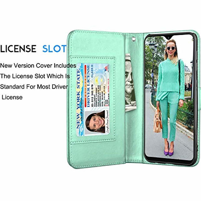 Redpepper Galaxy A70 Custodia Wallet Turchese Staccabile
