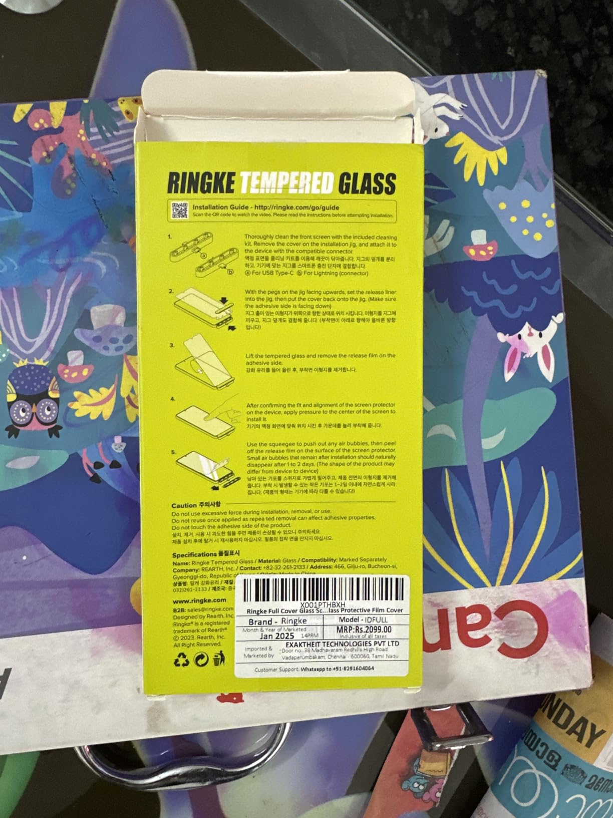 Ringke Full Cover Glass Vetro iPhone 14 Pro Max 9H