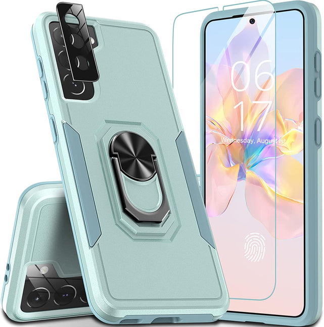 Redpepper Galaxy S21 5G cover anello stand vetro 9H
