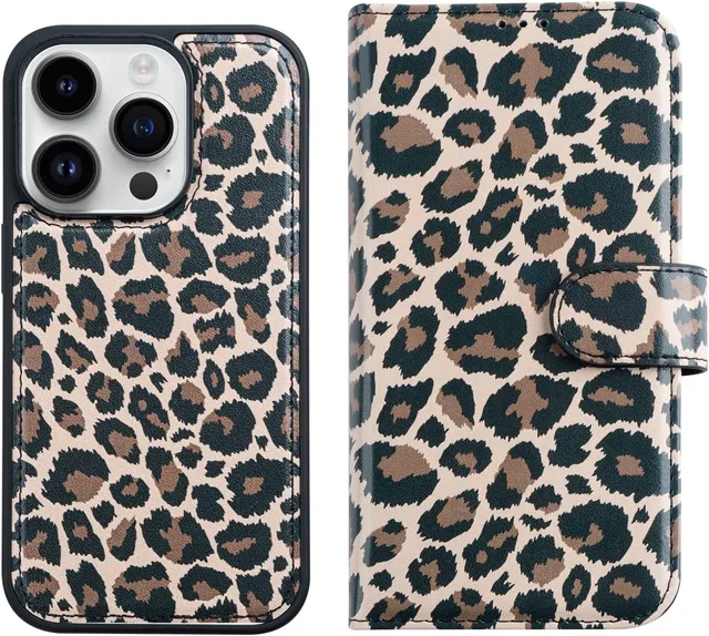 Redpepper iPhone 14 Pro cover portafoglio pelle 4 carte