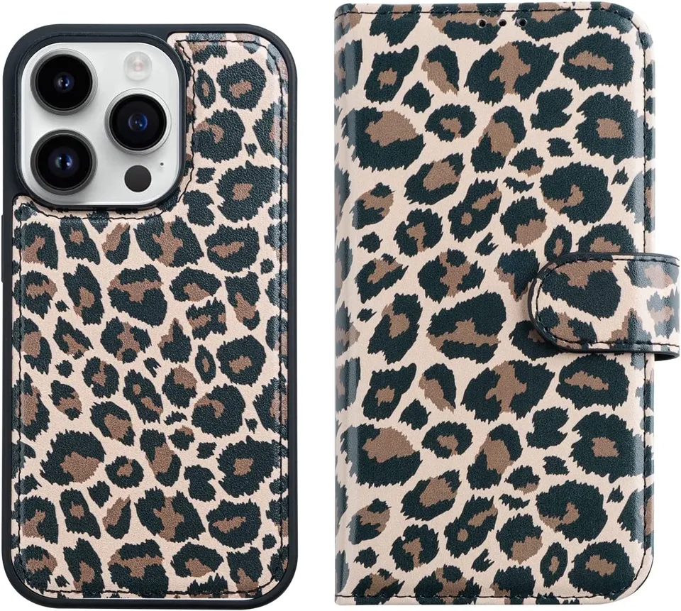 Redpepper iPhone 14 Pro cover portafoglio pelle 4 carte