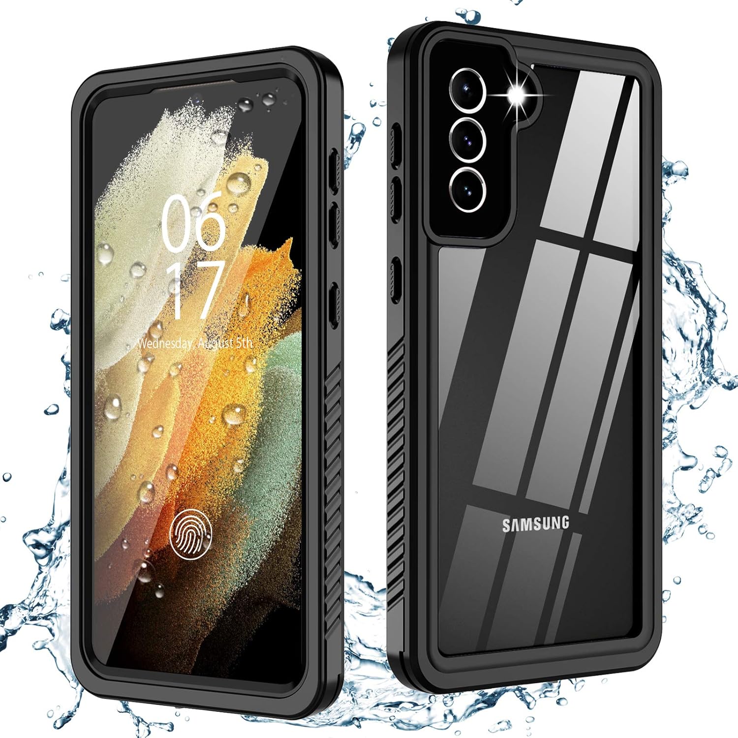 Redpepper Galaxy S25 Ultra cover impermeabile nero IP68