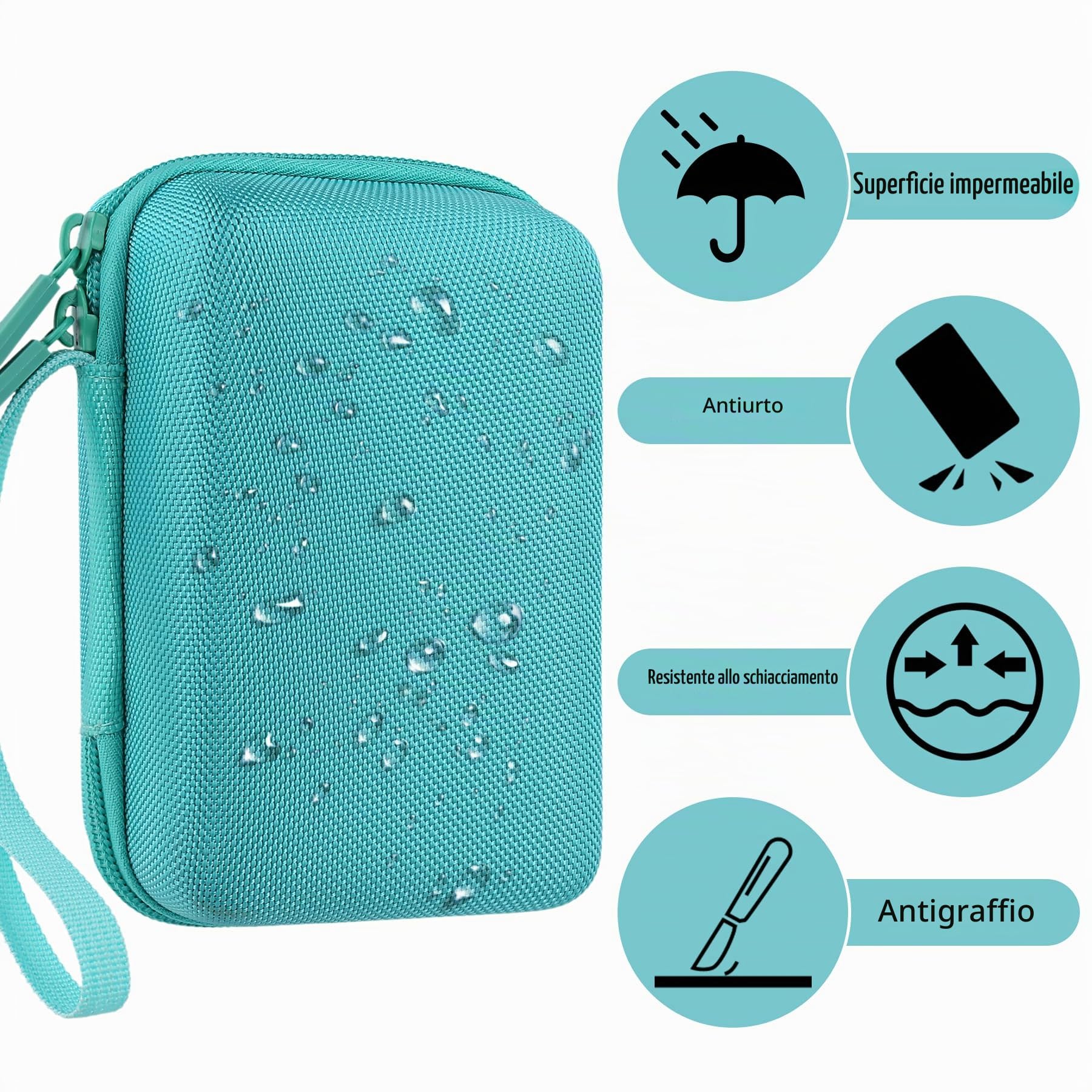Aenllosi Toy Case custodia carte UNO Verde Chiaro 324 carte