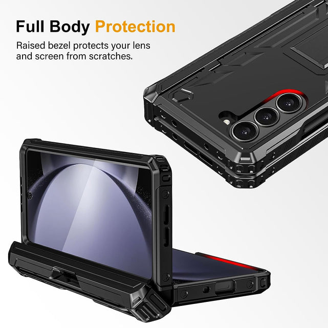 Redpepper Galaxy Z Fold 5 Custodia Nera Militare Stand