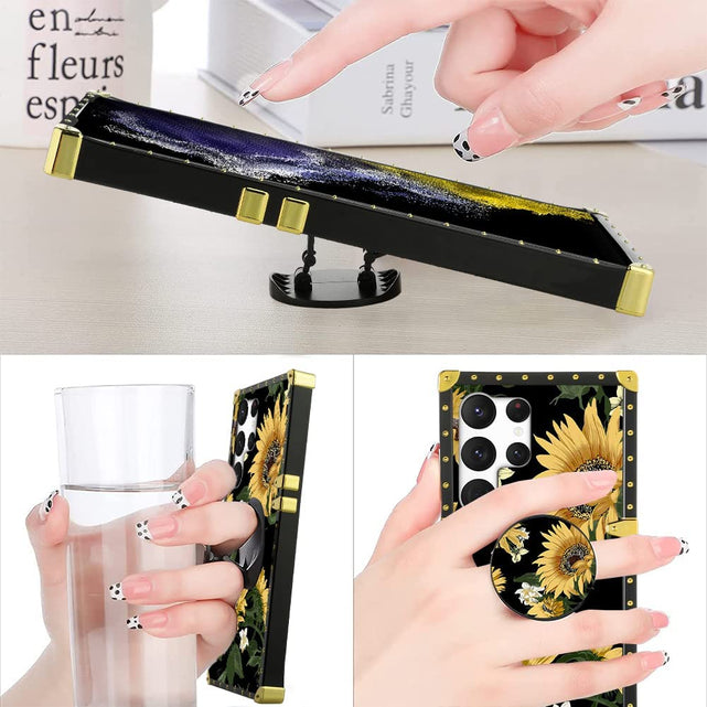 Redpepper Galaxy Cases S23 Ultra cover girasole con anello
