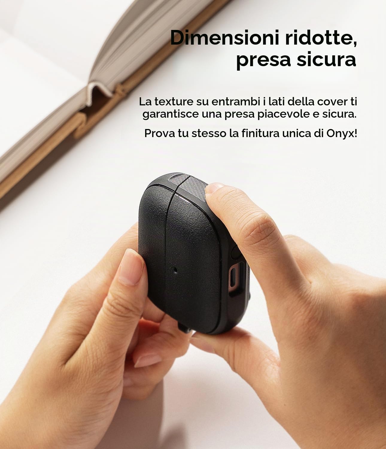 Ringke Onyx Magnetic Cover Buds 3 Pro Black Antiurto