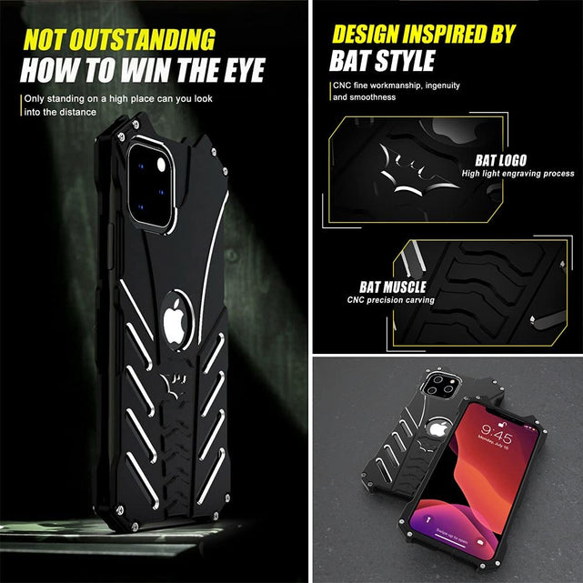 Redpepper iPhone 11 Bumper Cover metallo alluminio nera 6.1 antiurto