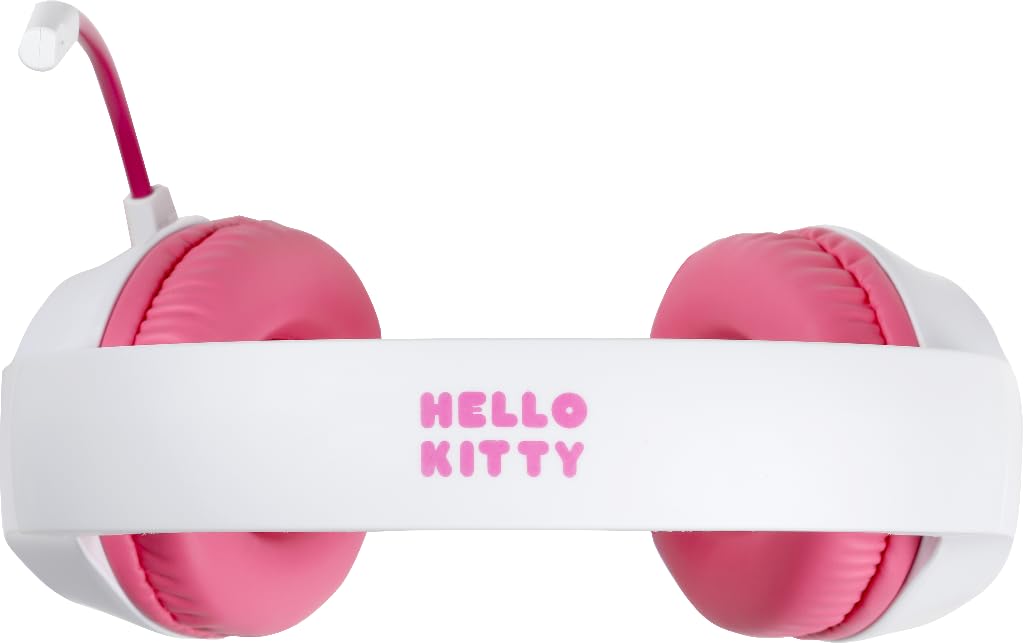 Konix Hello Kitty Cuffie Gaming Cablate Bianco Rosa Jack