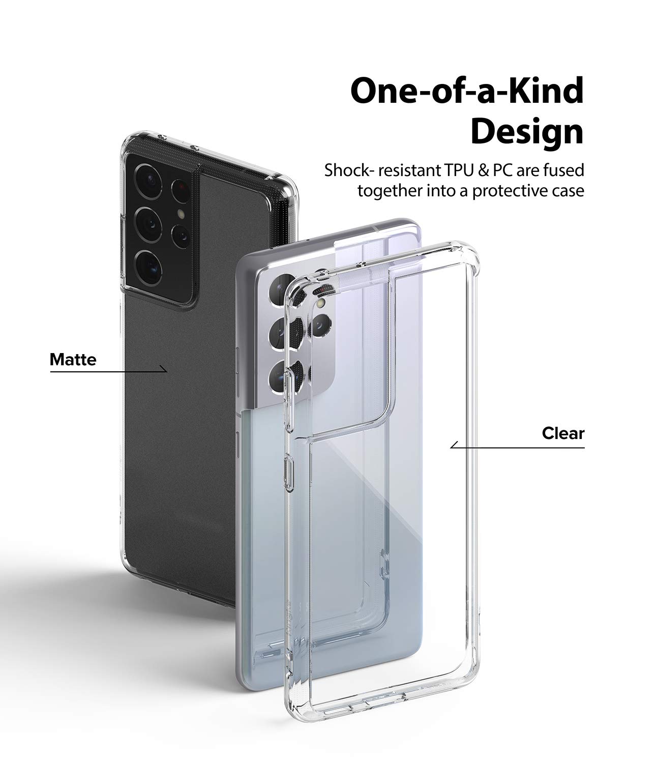 Ringke Fusion Galaxy S21 Ultra Cover Trasparente Clear