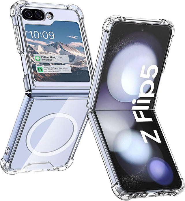 Redpepper Galaxy Z Flip 5 cover trasparente magnetica anti-ingiallimento