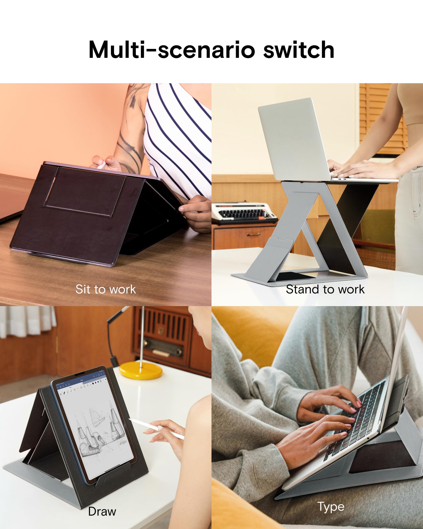 MOFT Z Series supporto laptop Nero regolabile 10 kg