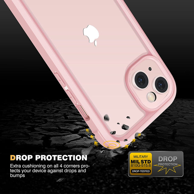 Redpepper iPhone 13 Mini Custodia Rosa Full Body Rugged