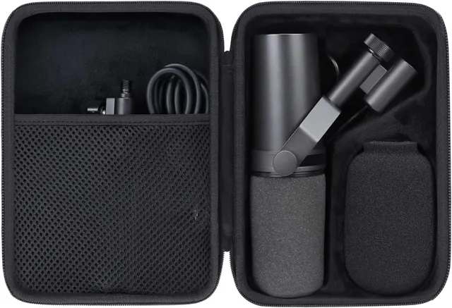 Aenllosi Microphone Case custodia SM7B MV7 EVA velluto