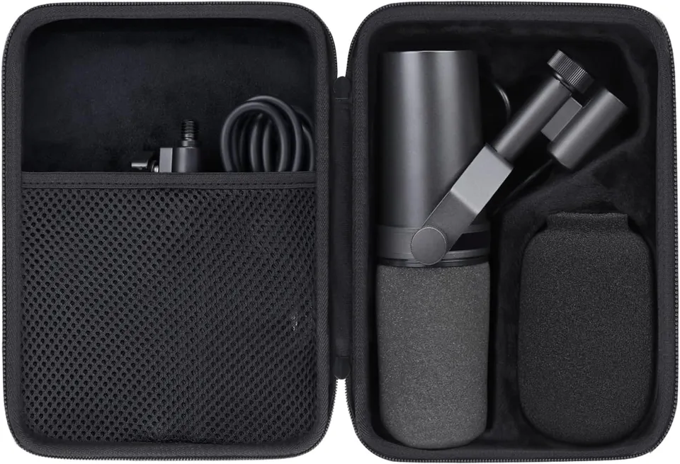 Aenllosi Microphone Case custodia SM7B MV7 EVA velluto