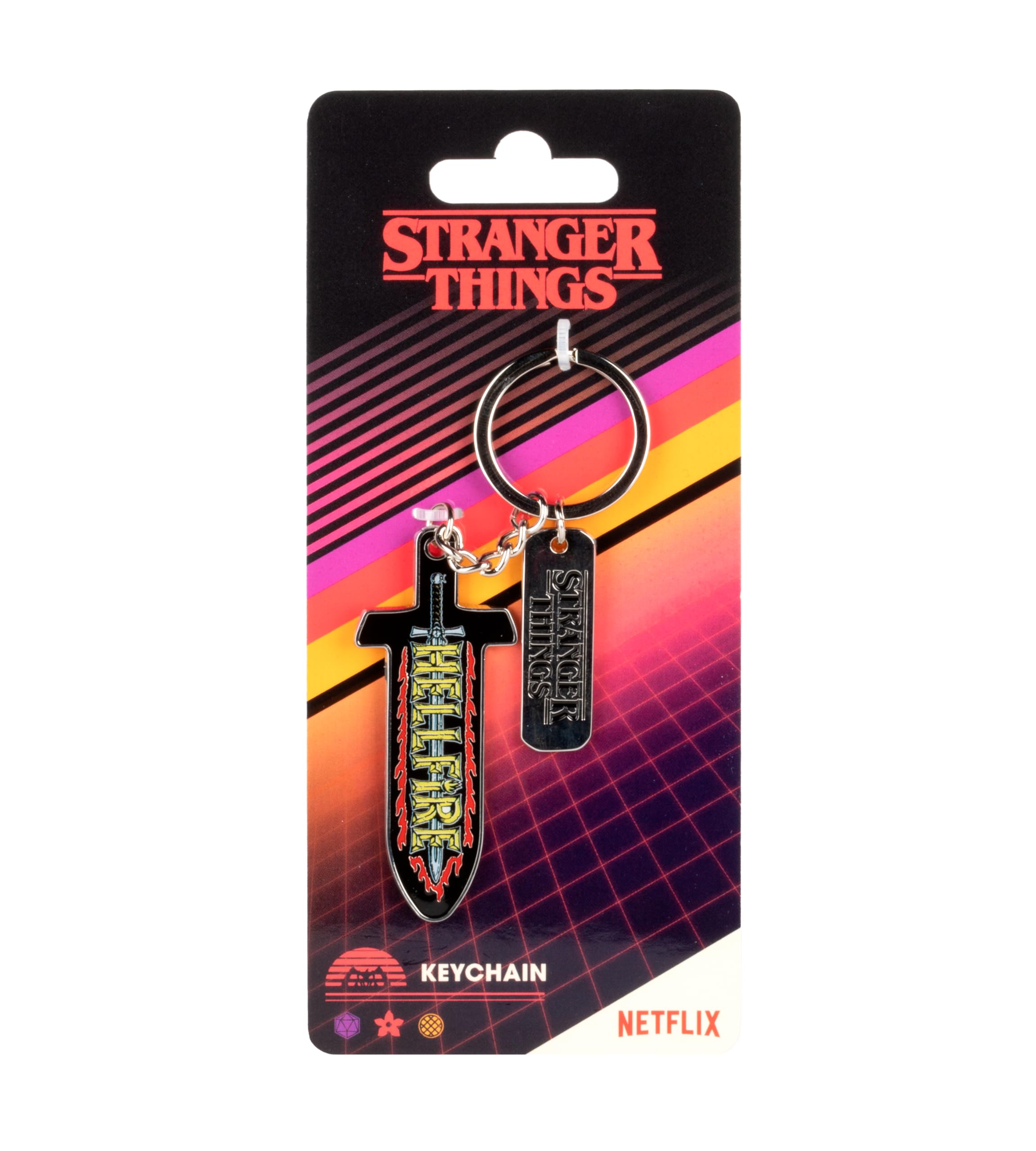 Konix Stranger Things Portachiavi Spada Metallo 4x4 cm